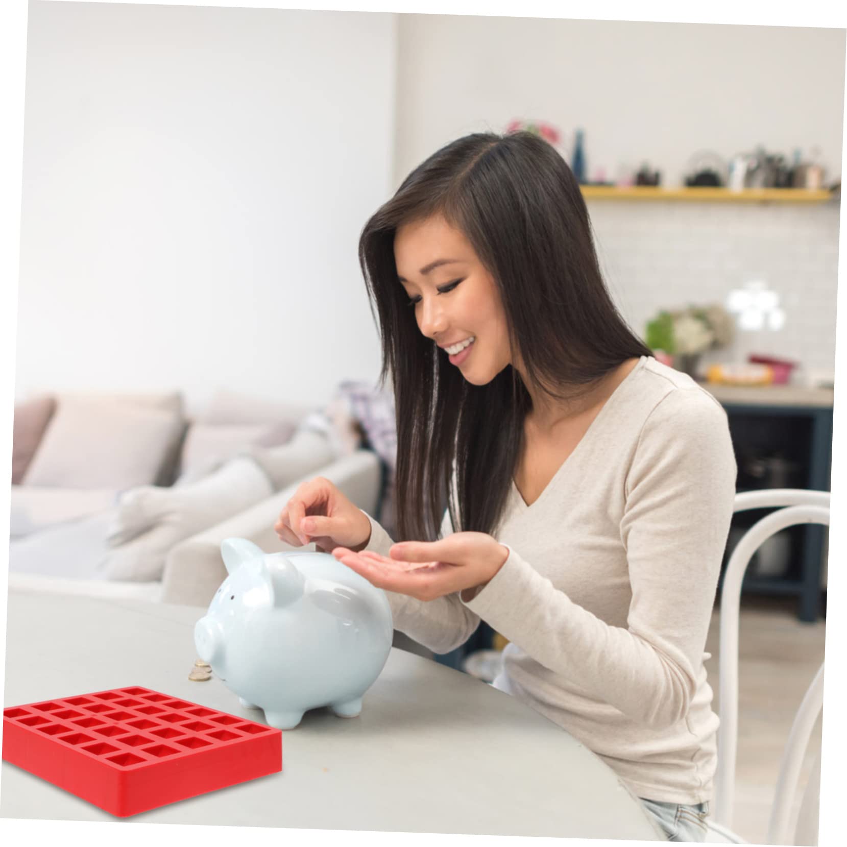 Amazon.co.jp: ROMISBABA 2個 ゲームコインボックス ニート box game スーパー ポケットコインホルダー 収納ケース  コイン 銀行収納ケース マルチグリッドコインケース Abs 赤 : ホビー