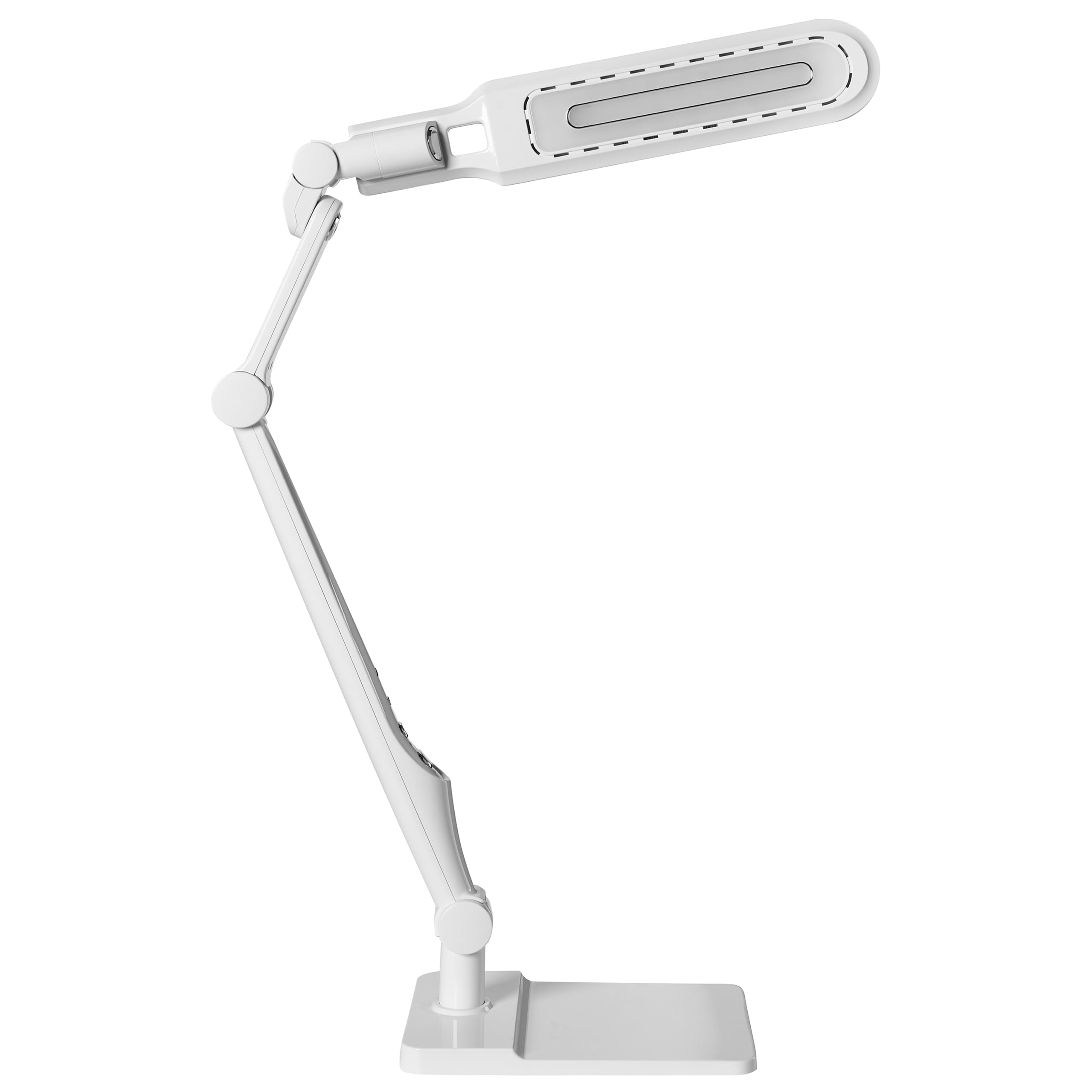 Beliani Schreibtischlampe LED weiß verstellbar dimmbar modern für Homeoffice Pegasi