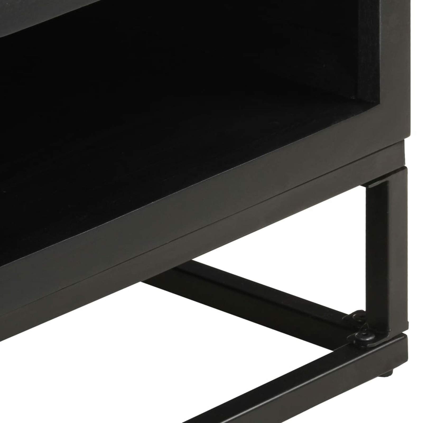 Homgoday Table basse 90 x 60 x 35 cm en bois de manguier massif, table d'appoint, table d'appoint pour salon, salle de réception d'invités, chambre à coucher et mobilier de bureau