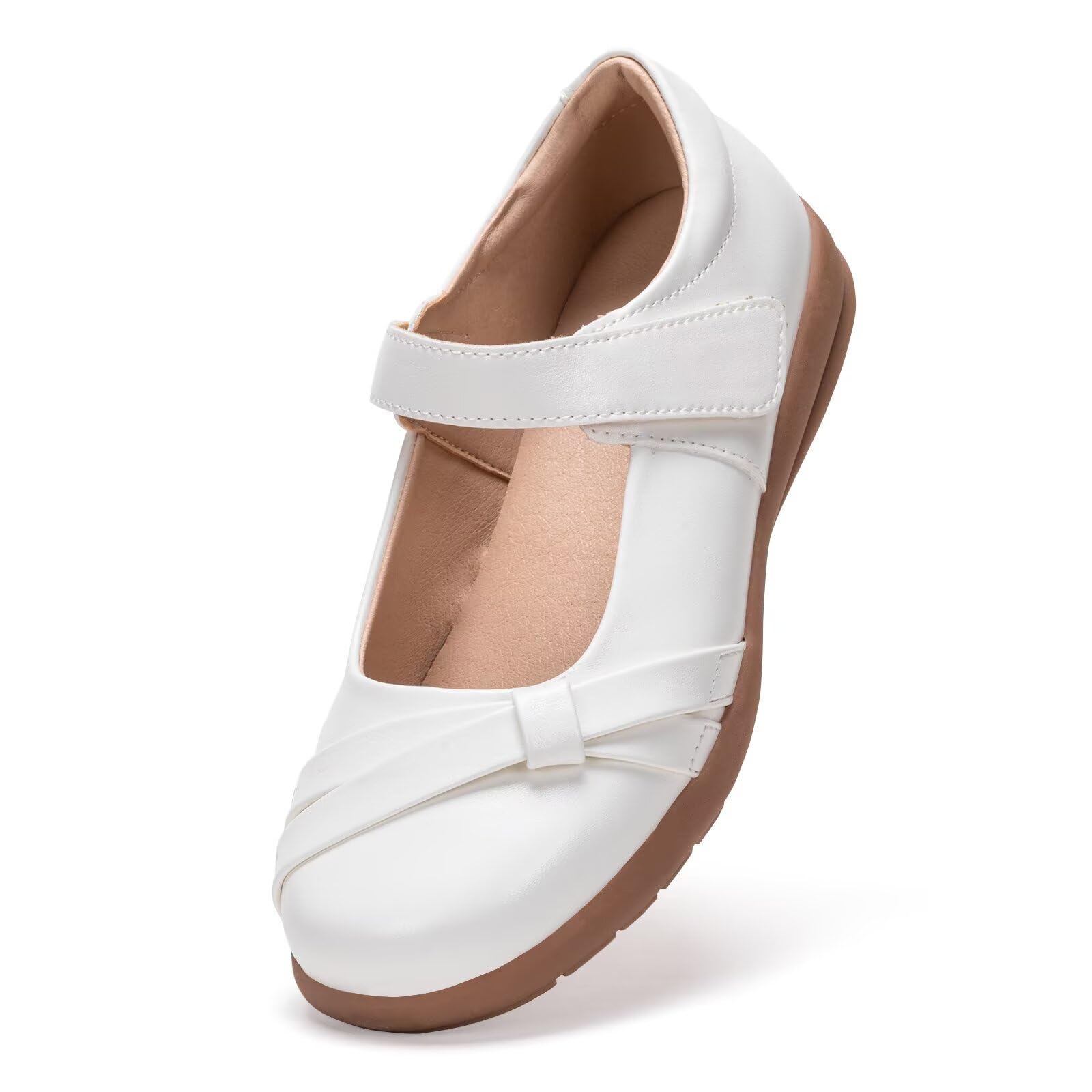 Frank Mully Mädchen-Kleiderschuhe Mädchen Mary Jane Flache Schuhe Ballerinas Flache Party-Schulschuhe mit Schleife für Kleinkinder/kleine Kinder/große Kinder