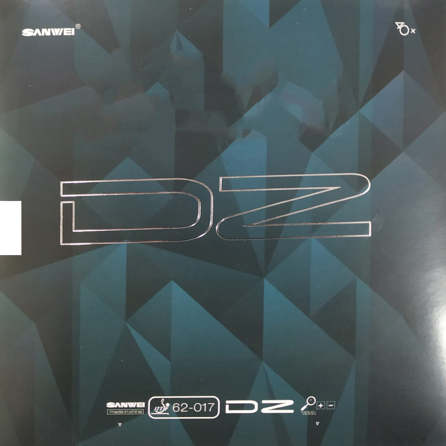 SANWEI Latest DZ Pips-Long (Dizzy, Tenacious Pips) Table Tennis Rubber (red 0.5-1.0mm)