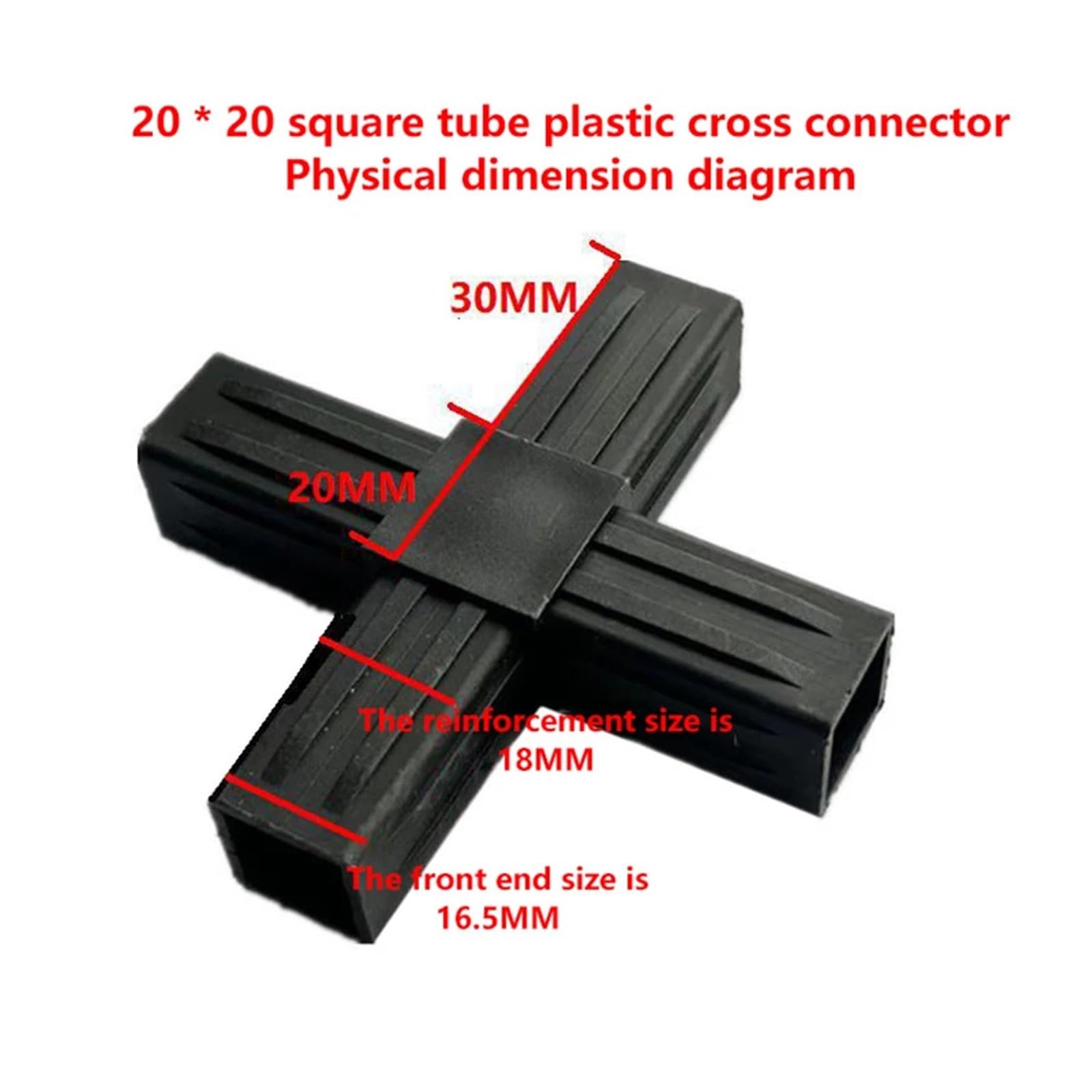 Raccords de tuyauterie, compatibles avec les tuyaux généraux, carrés 20X20
