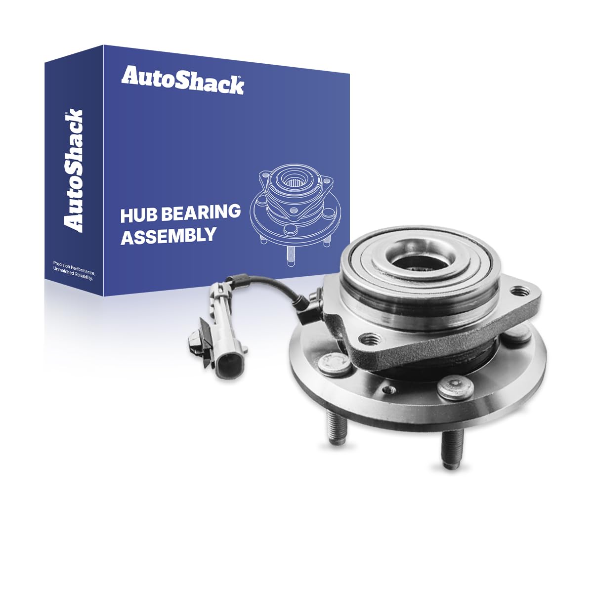 MotorbyMotor- Front And Rear Wheel Hub And Bearing Assembly With ABS 5 Lugs Fits For Chevrolet