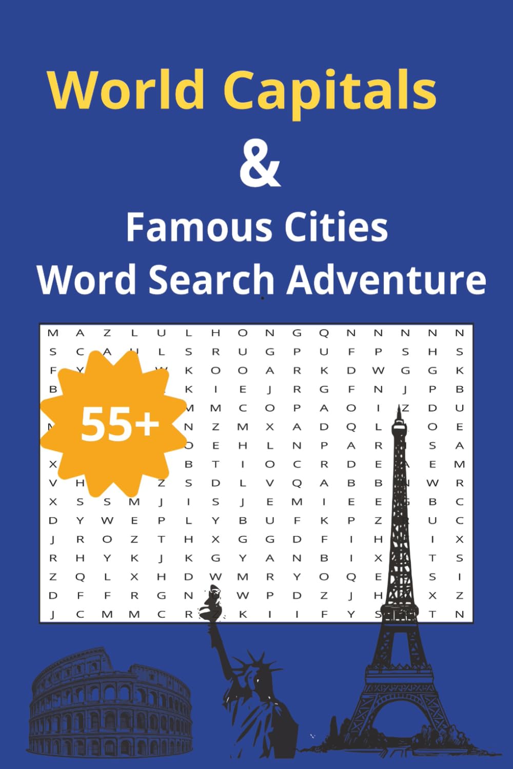 World Capitals & Famous Cities Word Search Adventure