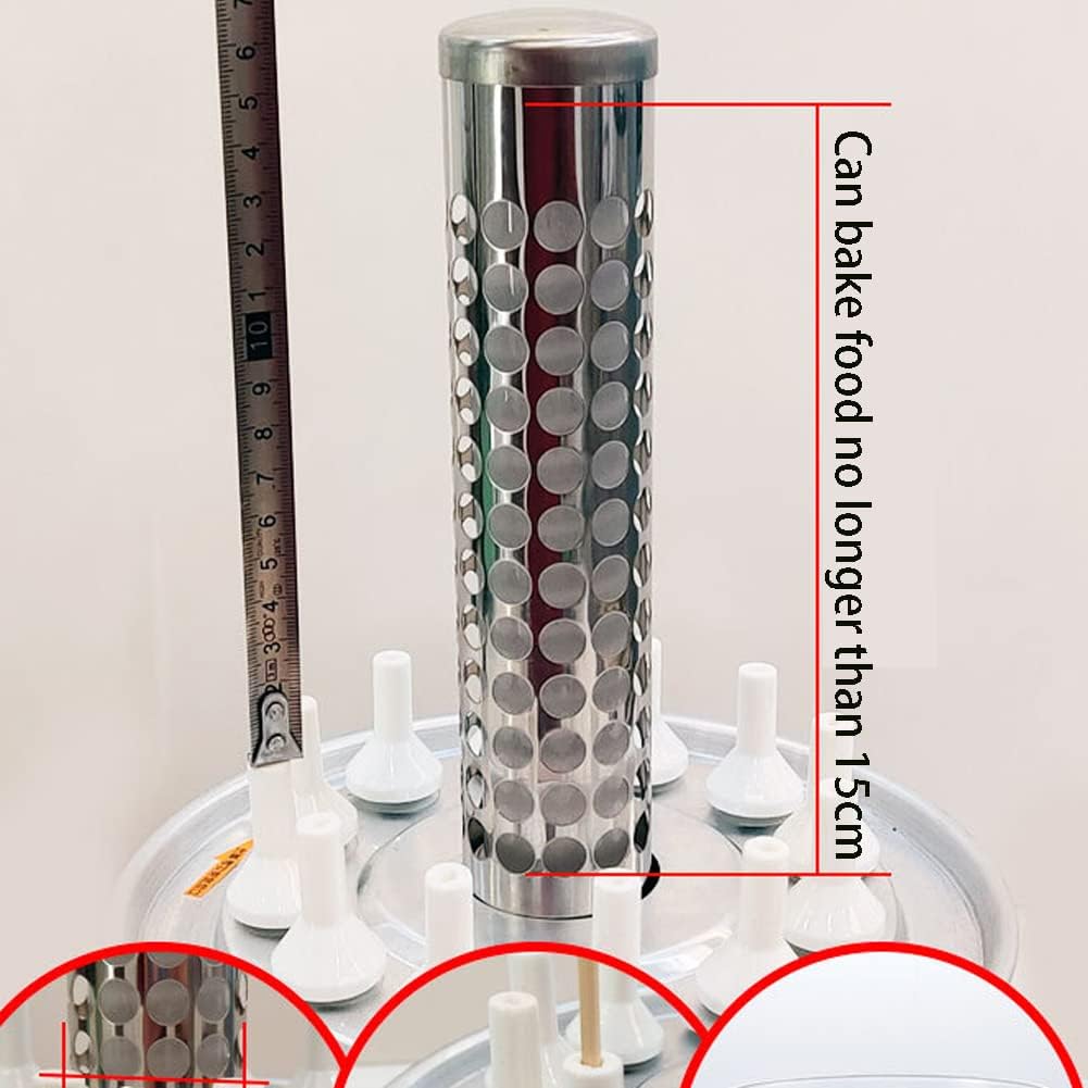 Smokeless Vertical Electric Grill, Automatic Timing Rotating Barbecue Stove, 360° Automatic Rotation, Home Outdoor Travel Hiking Camping Convenient Barbecue, Easy Clean Small Oven