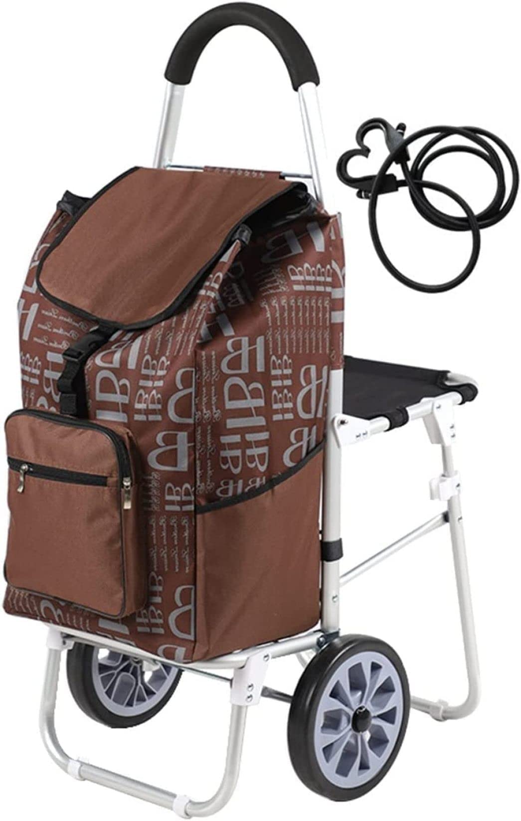 Amazon｜DOZOGU ショッピングカート 2輪 ショッピングキャリー 椅子