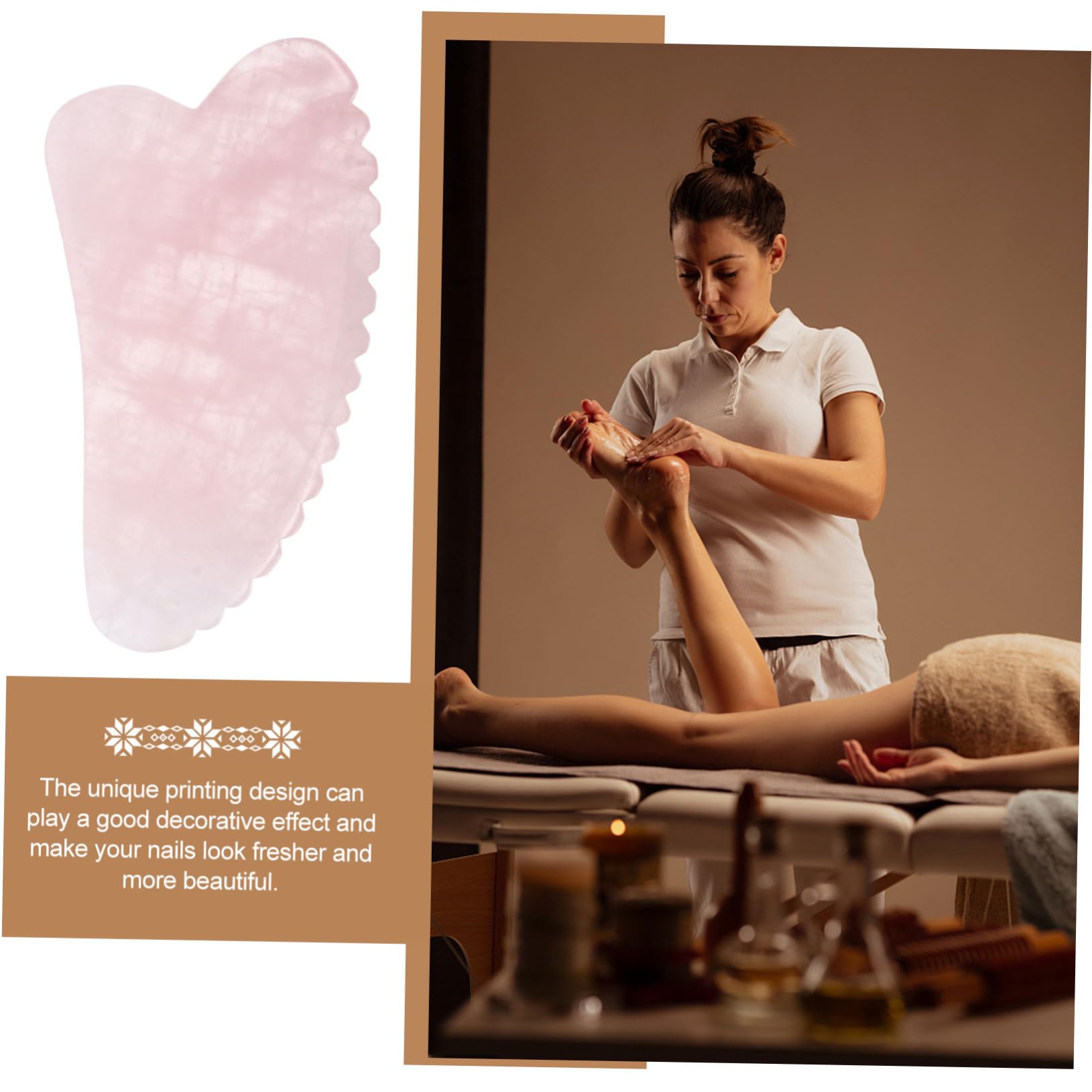 2pezzi Guasha Scraping Board Naturale Per Massaggio Muscolare e Rilassamento Strumento Per Adulto Facile Da Usare Per Corpo e Viso