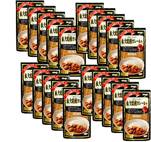 無添加 直火焙煎 カレールゥ ・ 辛口 170g×20個<箱売り>★ 宅配便 ★厳選した香り高いスパイスと新鮮な生野菜・果物を使用し、直火の釜で少量ずつ時間をかけて焙煎した 辛口 タイプ の カレールウ です。国産小麦粉使用。カラメル色素を使用していません