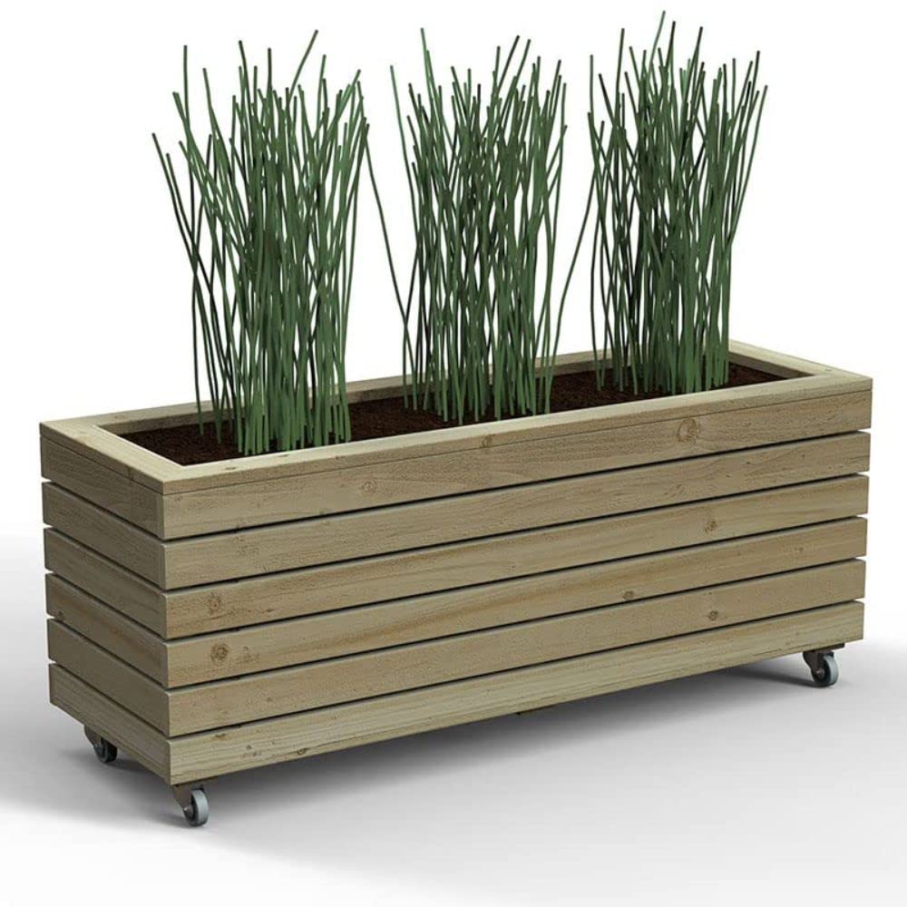 Forest Garden Linear Planter - Long with Wheels