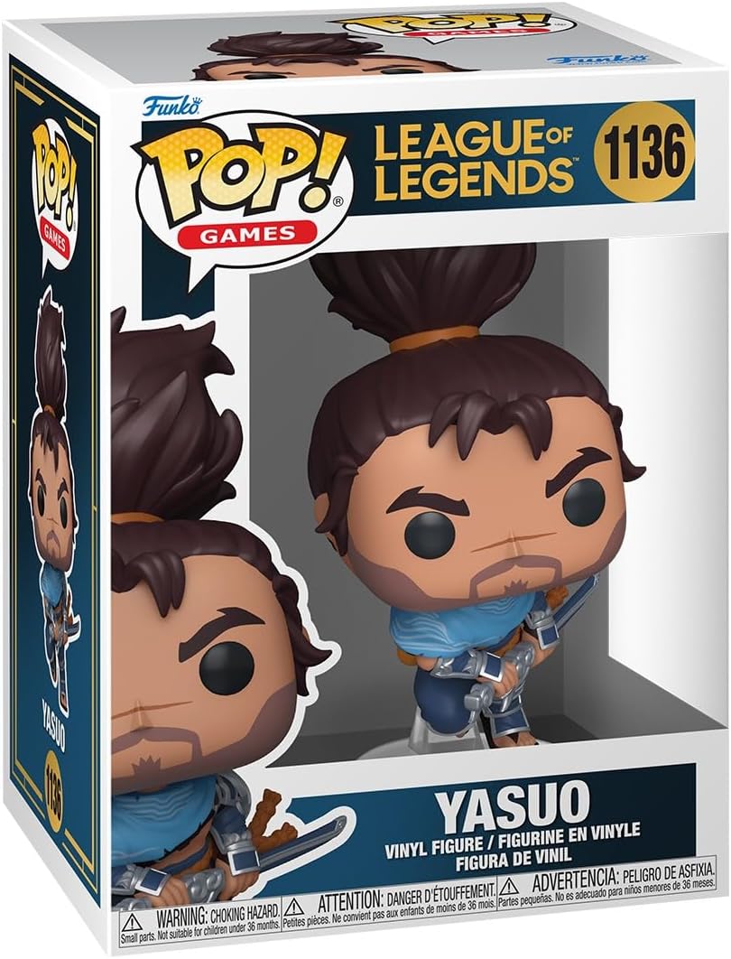 Funko Pop! Games: League of Legends - Yasuo - Collectable Vinyl Figure - Gift Idea - Official Merchandise - Toys for Kids & Adults - Video Game Fans - Model Figure for Collectors and Display