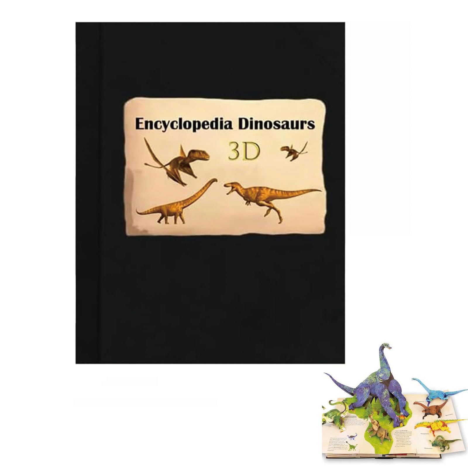 3D Encyclopedia Prehistorica Dinosaurs, Fun Interactive Pop-Up Dinos Book, The Definitive Pop-Up Hardcover, Illustrated Encyclopedia of Dinosaurs & Prehistoric Creatures, Gift for Dinosaur Lovers