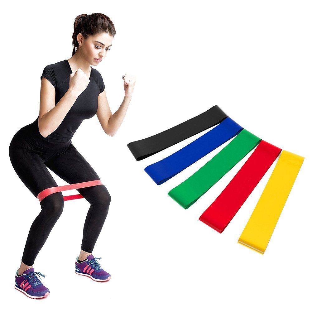 ParaCity 23.6 "de Goma Ejercicio Bandas de Resistencia * 5 para Fuerza física Terapia Gimnasio Fitness elástica elástico Correa