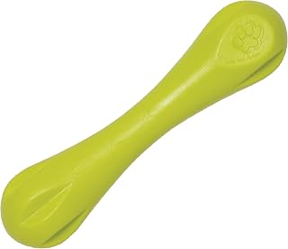 WEST PAW Zogoflex Hurley Dog Bone Chew Toy – Floatable Pet Toys for Aggressive Chewers, Catch, Fetch – Bright-Colored Bones for Dogs – Recyclable, Dishwasher-Safe, Non-Toxic, Large, Granny Smith