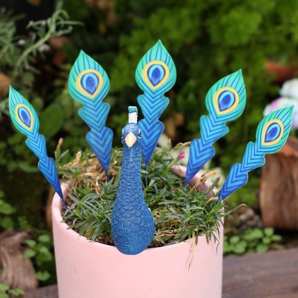 Piquets de jardin paon robustes pour embellir un extérieur sans risque de rouille