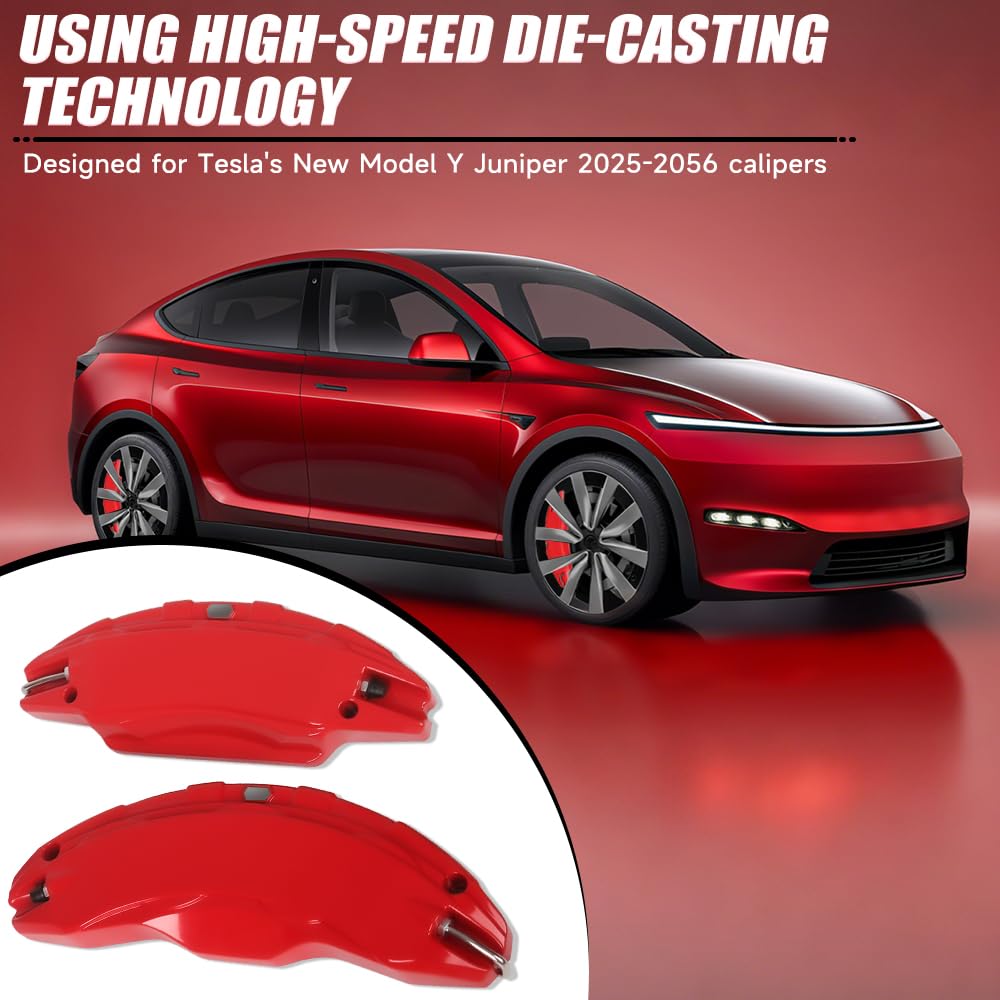 Amazon | ブレーキキャリパーカバー TeslaモデルYジュニパー2025-2026