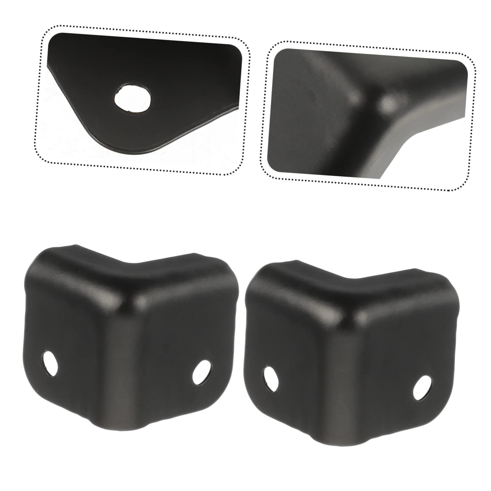Protectores de Esquinas para Caja 16 Piezas 31mm Negro