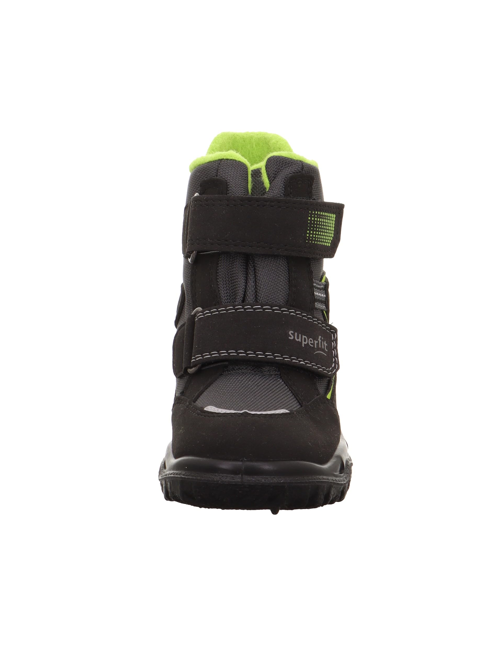 Superfit Herren Jungen Husky Jungen Warm Gefütterte Gore-tex Schwarz/Hellgrün 0010Stiefel