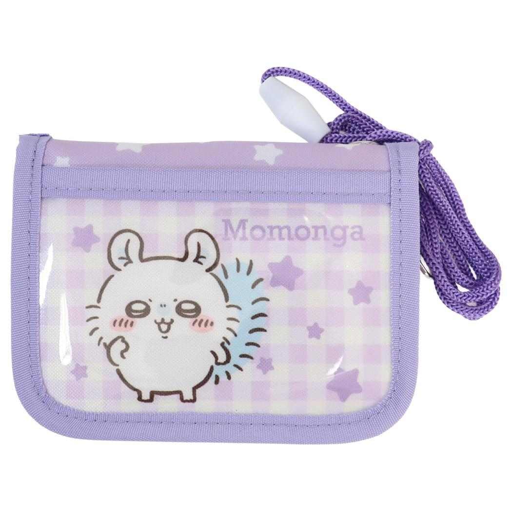 Chiikawa Momonga Kids Wallet Nylon Coin Purse Japanese Character