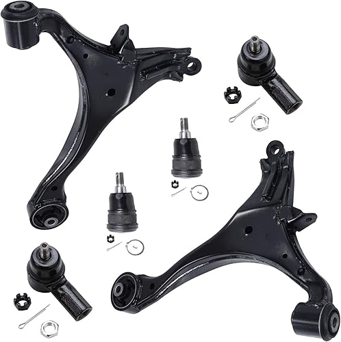 Miniatura 234 de Detroit Axle - Kit de brazos de control AWD para cargador Chrysler 300 Dodge Challenger Magnum, 2 brazos de control superiores delanteros con rótula