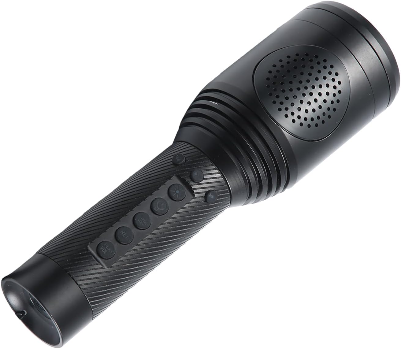 B S 5-in-1 Mega Phone Bullhorn with Flashlight Type,3 Light Modes,Buit-in-Siren,TF Card MP3 Player for Outdoor and Indoor, Emergencies