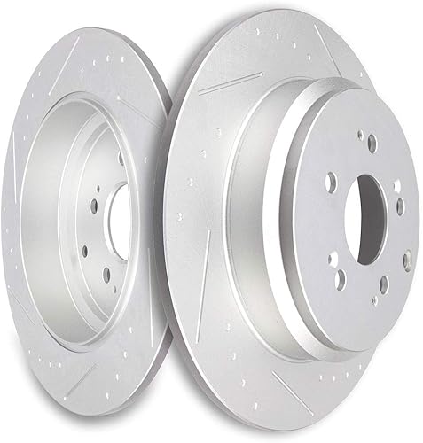 Miniatura 135 de SCITOO Juego de 2 frenos de freno ranurados traseros para Chrysler Town & Country, 08-16 para Dodge Grand Caravan, 09-13 para Dodge Journey, 12-15