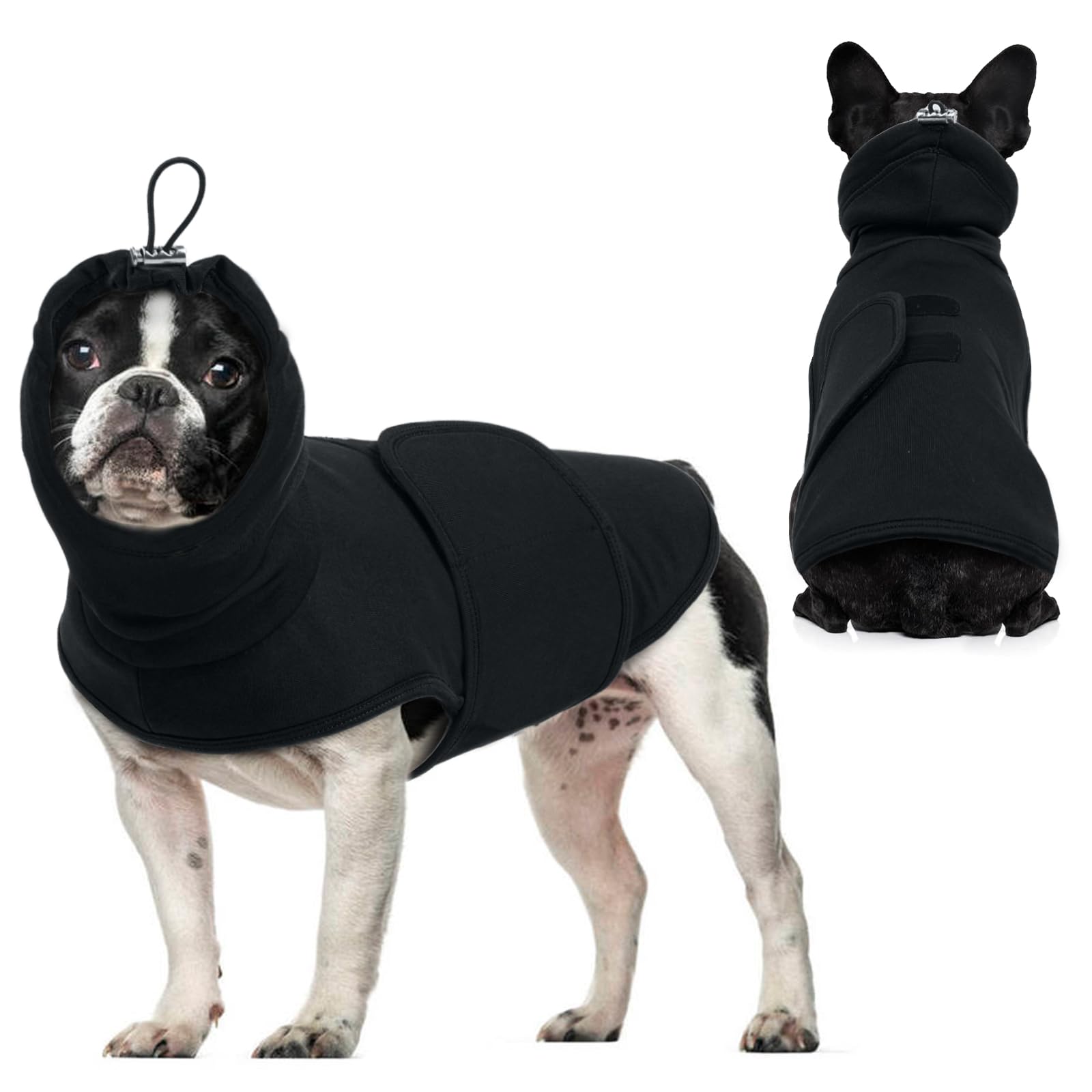 Hjyokuso Dog Anxiety Jacket With Calming Hood, Lightweight Anxiety Relief Coat for Thunder Fireworks, Travel & Separation