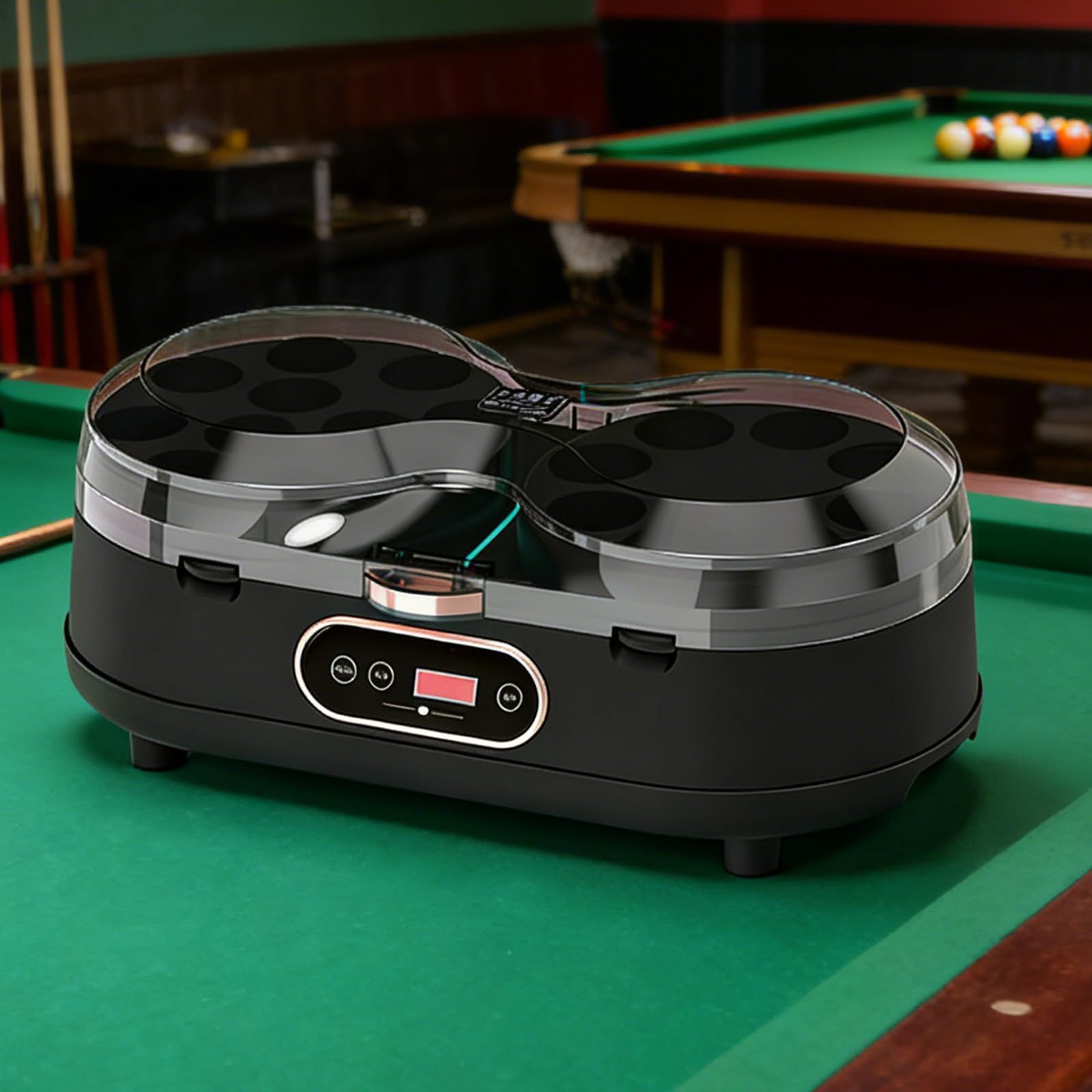 Nettoyeur pour boules de billard double moteur à polissage vortex