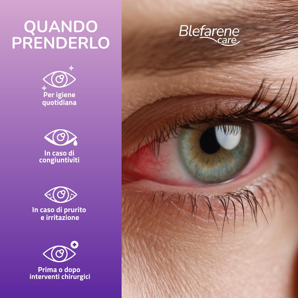 Pharmanutra Blefarene CARE Salviette monouso in cotone per igiene occhi e ciglia con camomilla 20 unità