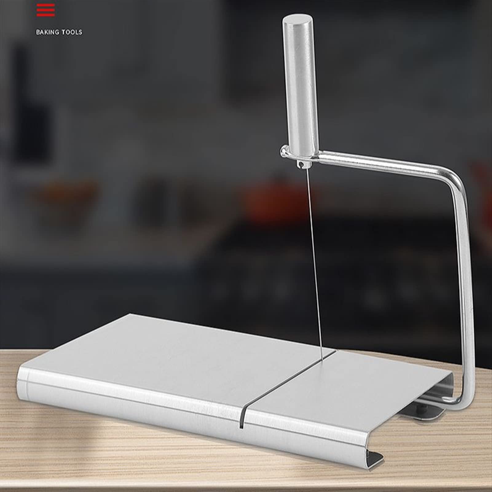 caihuashopping Käseschneider Käseschneider Edelstahl Single-Line Käse Slicer Wiederverwendbare Handarbeit Käse Ham Slicer Küche Schneidwerkzeug Käsehobel