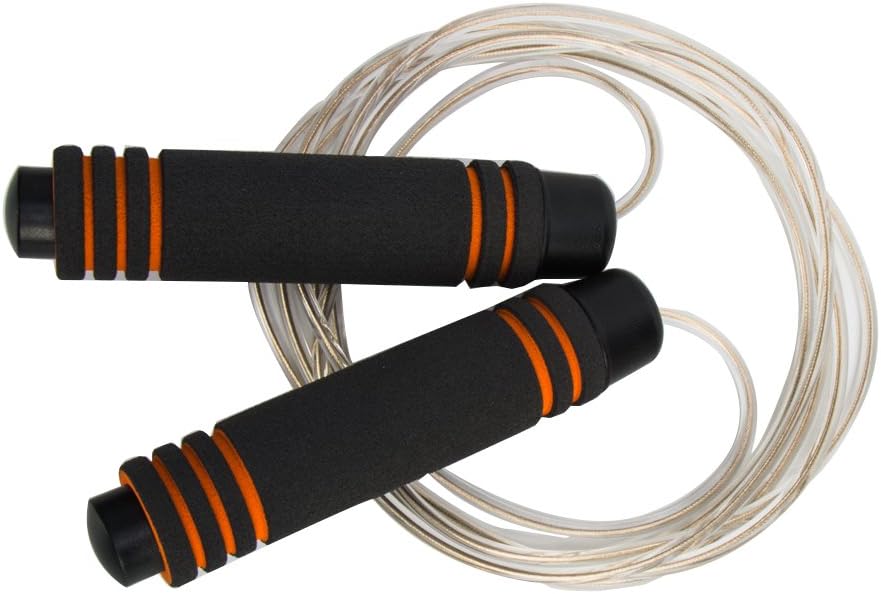 Outksy Speed Jump Rope-Premium Quality -Free Replacement Adjustable,The Best Skipping Ropes for Exercise,Sports & Fitness Training,Lightweight Jump Rope with Cushioned Grips