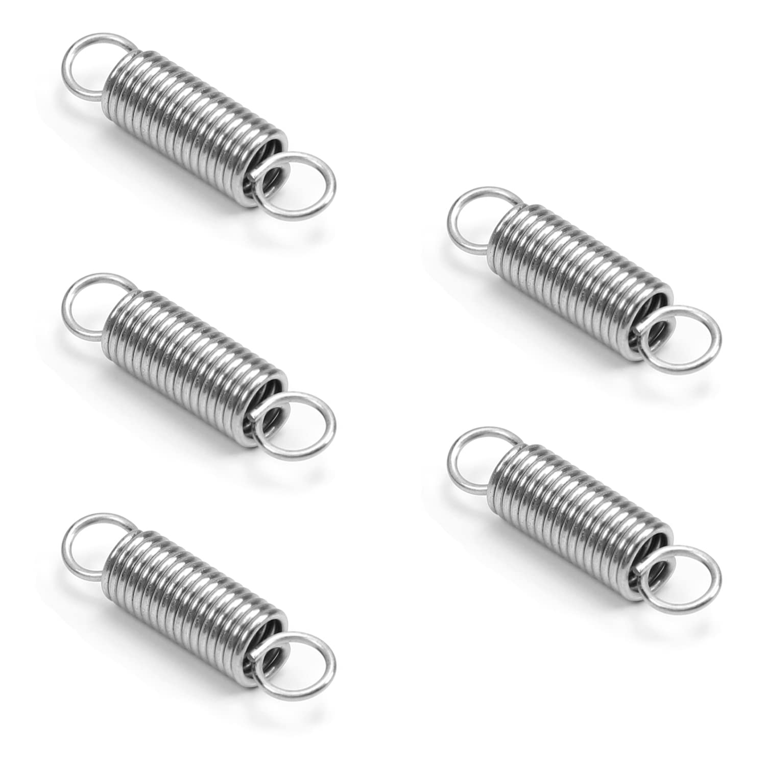 Yinpecly Stainless Steel Extended Compressed Spring Wire Diameter 0.03", OD 0.24", Free Length 0.98" Tension Spring for Industrial Construction