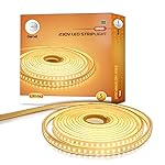 wipro Garnet 5 Meters LED Strip Light| 120 LEDs/mtr | White | IP65-Waterproof | Flexible Rope Light for Outdoor & Indoor Decoration for Diwali, Christmas|Strip for Balcony, False Ceiling|Pack of 1