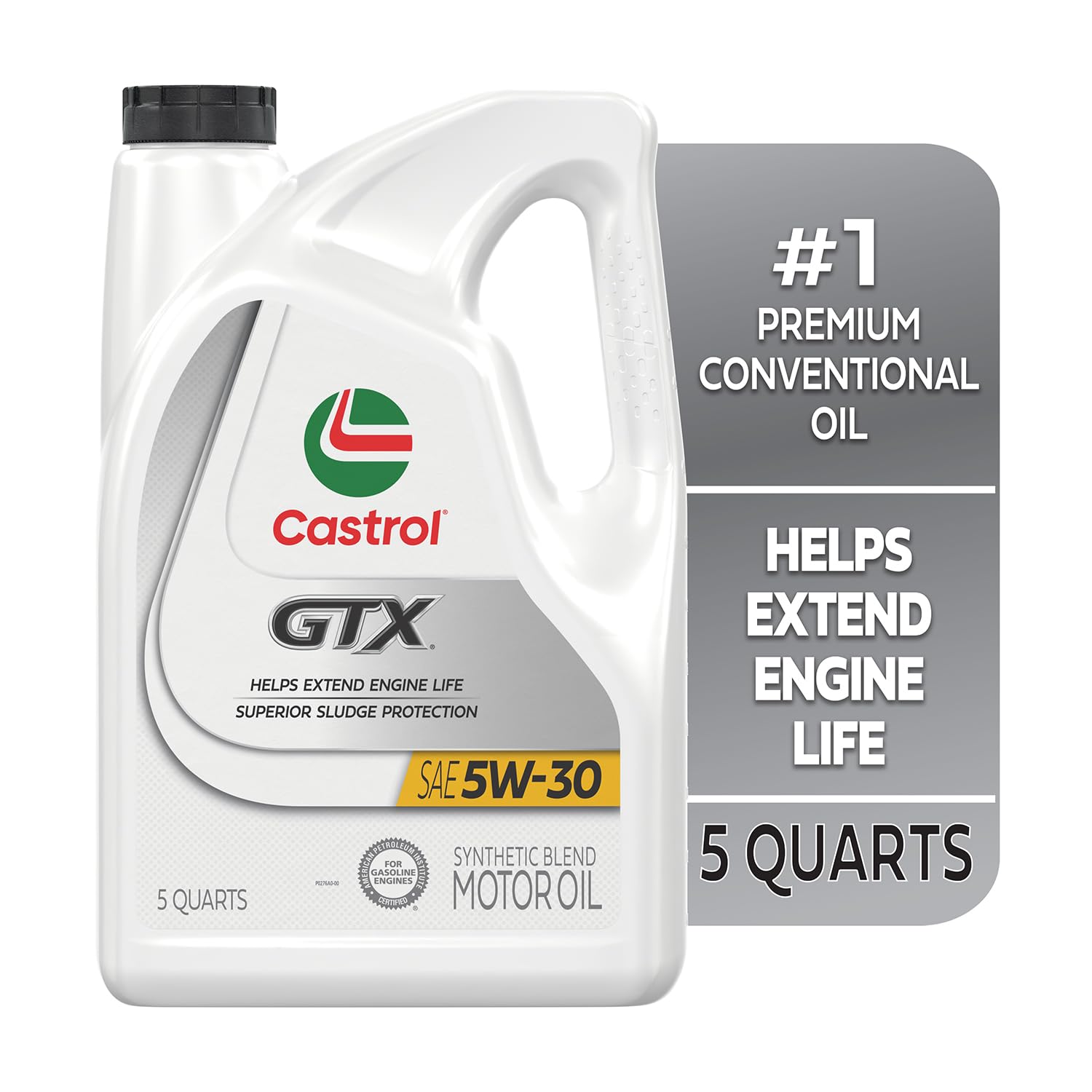 Amazon | Castrol GTX 5W-30 在来型モーターオイル 5クォート 03096