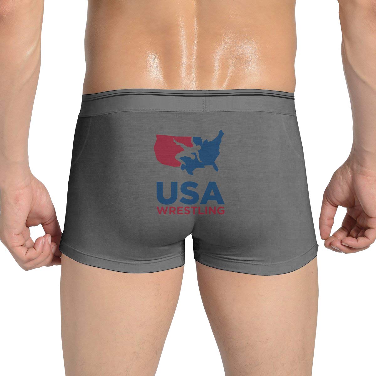 Men's USA Wrestling Boxer Briefs Soft Breathable Stretch Underwear