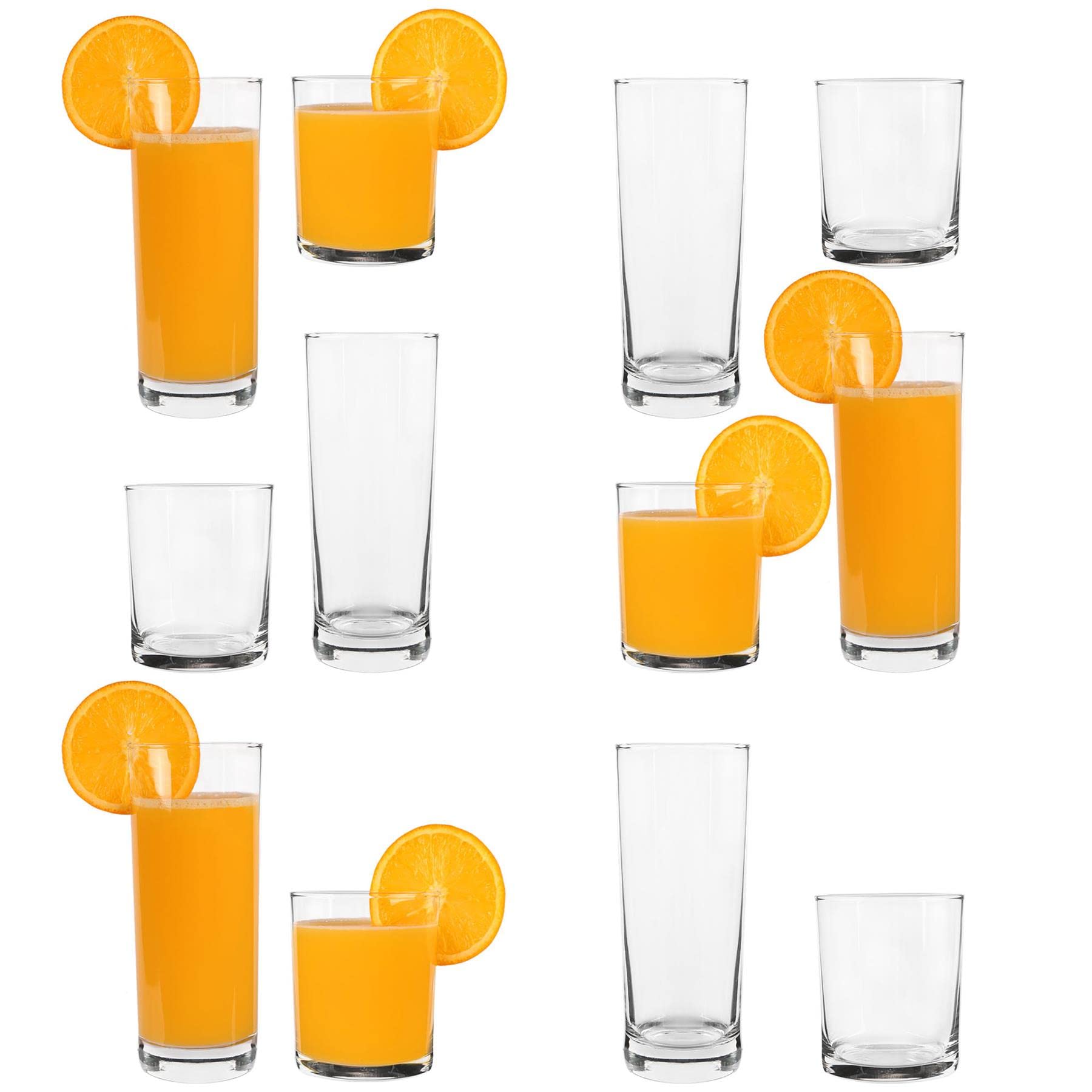 Lav Unisex Clear Liberty Glassware 12 Piece Set