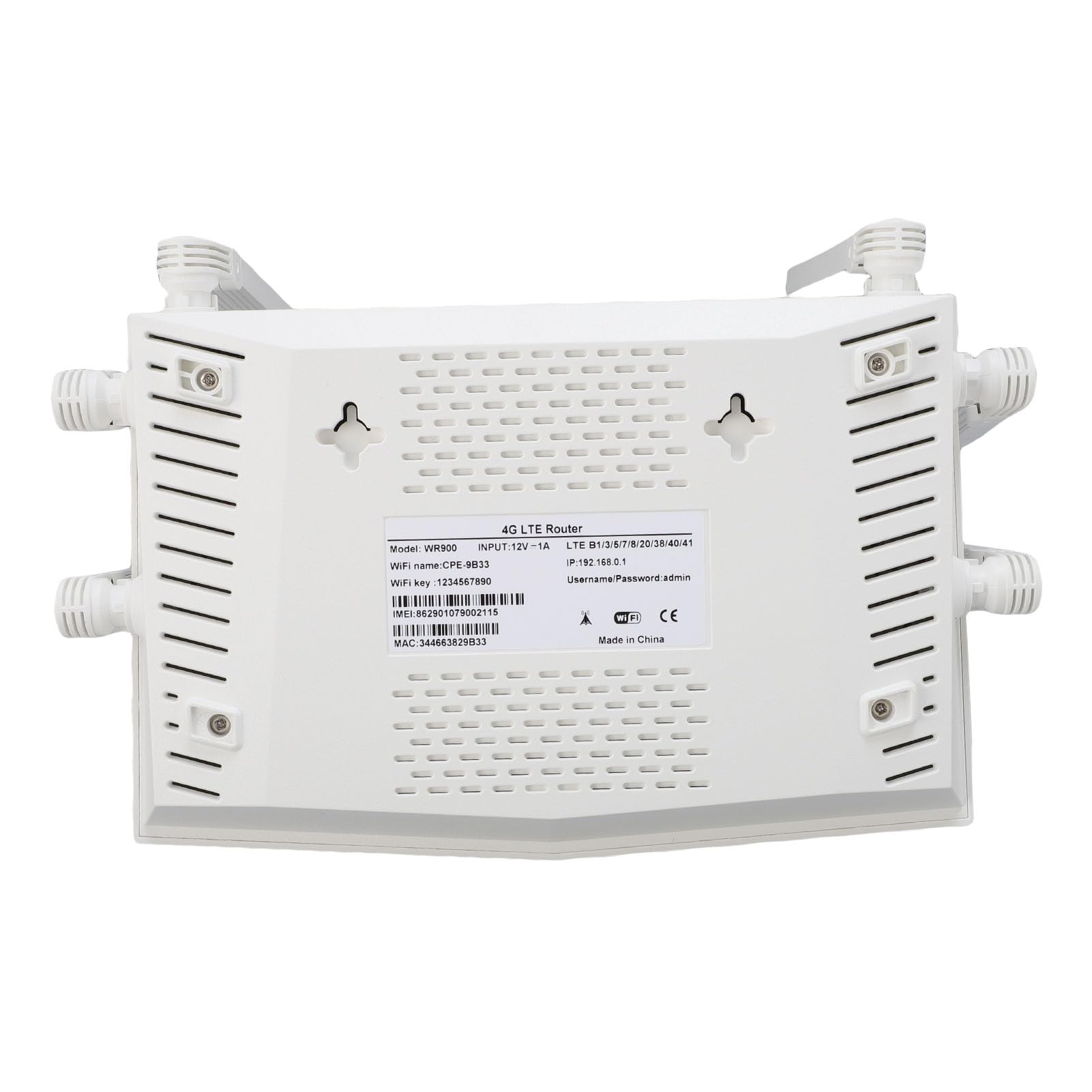 Router Wireless WiFi6 con 6 Antenne e Slot per Scheda SIM per Uso Domestico/ufficio, Router Internet LTE da 300 Mbps per Dispositivi Multipli