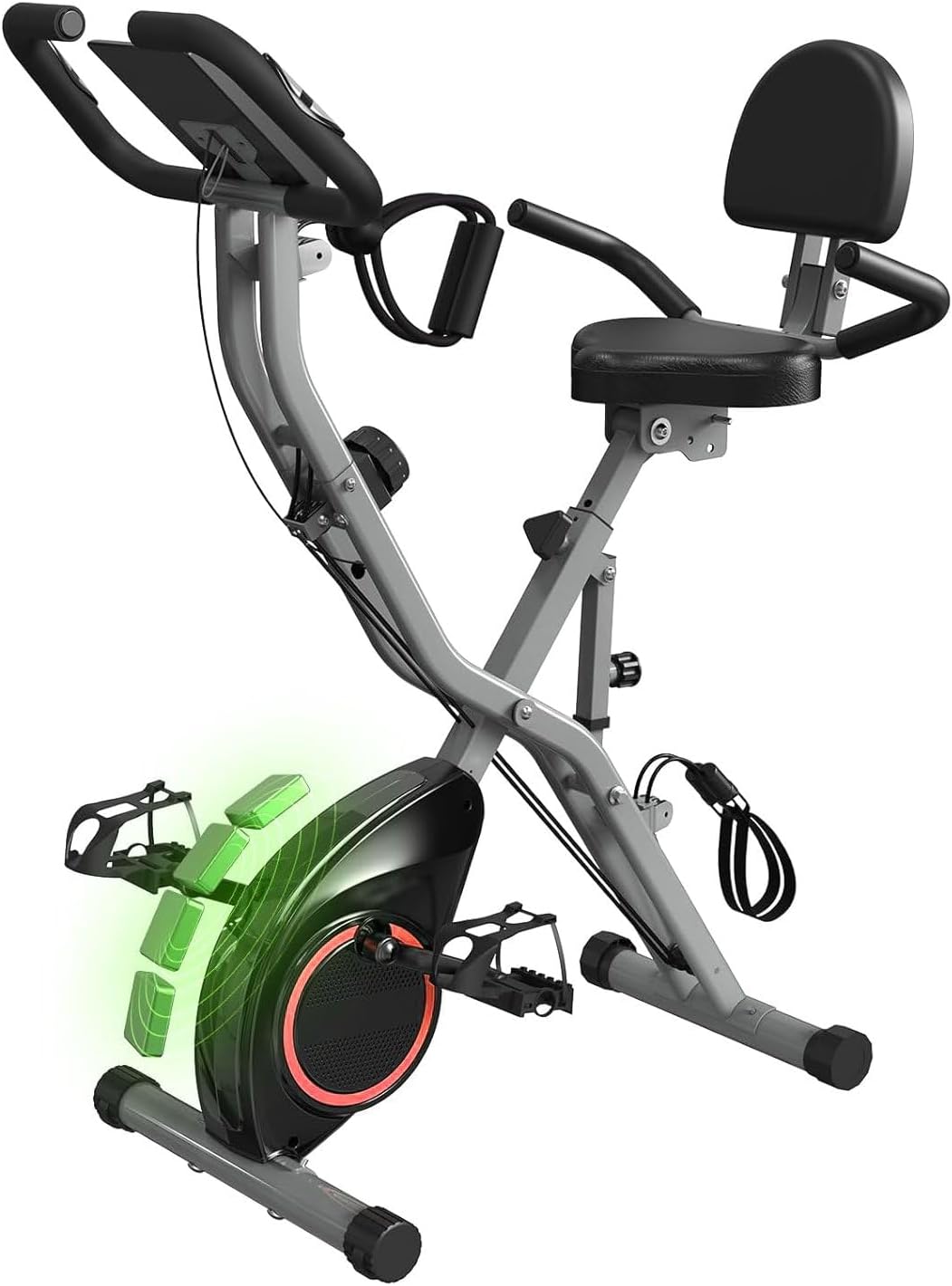 Folding Exercise Bike with Backrest – Indoor Stationary Cycling Bike for Home Workouts, Adjustable Resistance, Quiet Magnetic Flywheel, Compact Upright Fitness Bike Folding Exercise Bike with Backrest – Indoor Stationary Cycling Bike for Home Workouts, Adjustable Resistance, Quiet Magnetic Flywheel, Compact Upright Fitness Bike