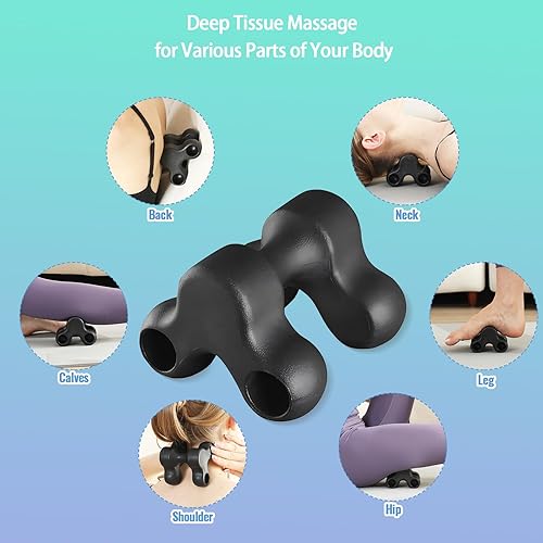 Miniatura 4 de Herramienta de liberación occipital, masajeador de cuello de punto de presión, herramienta de masaje automático de cuello cervical masajeador manual