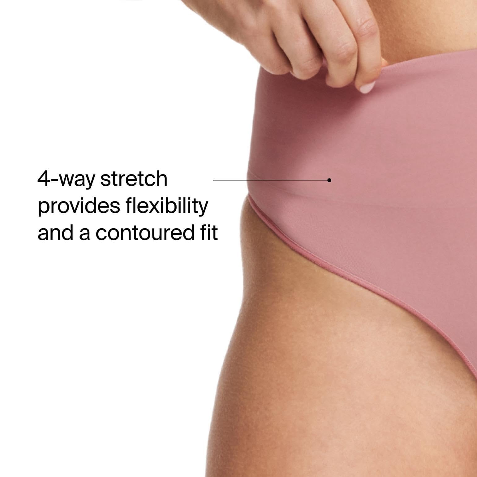 SPANX SPANXshape ExtraOrdinary - Perizoma modellante con compressione, intimo modellante da donna, misto tessuto di nylon riciclato, Rosa Camelia, 3X