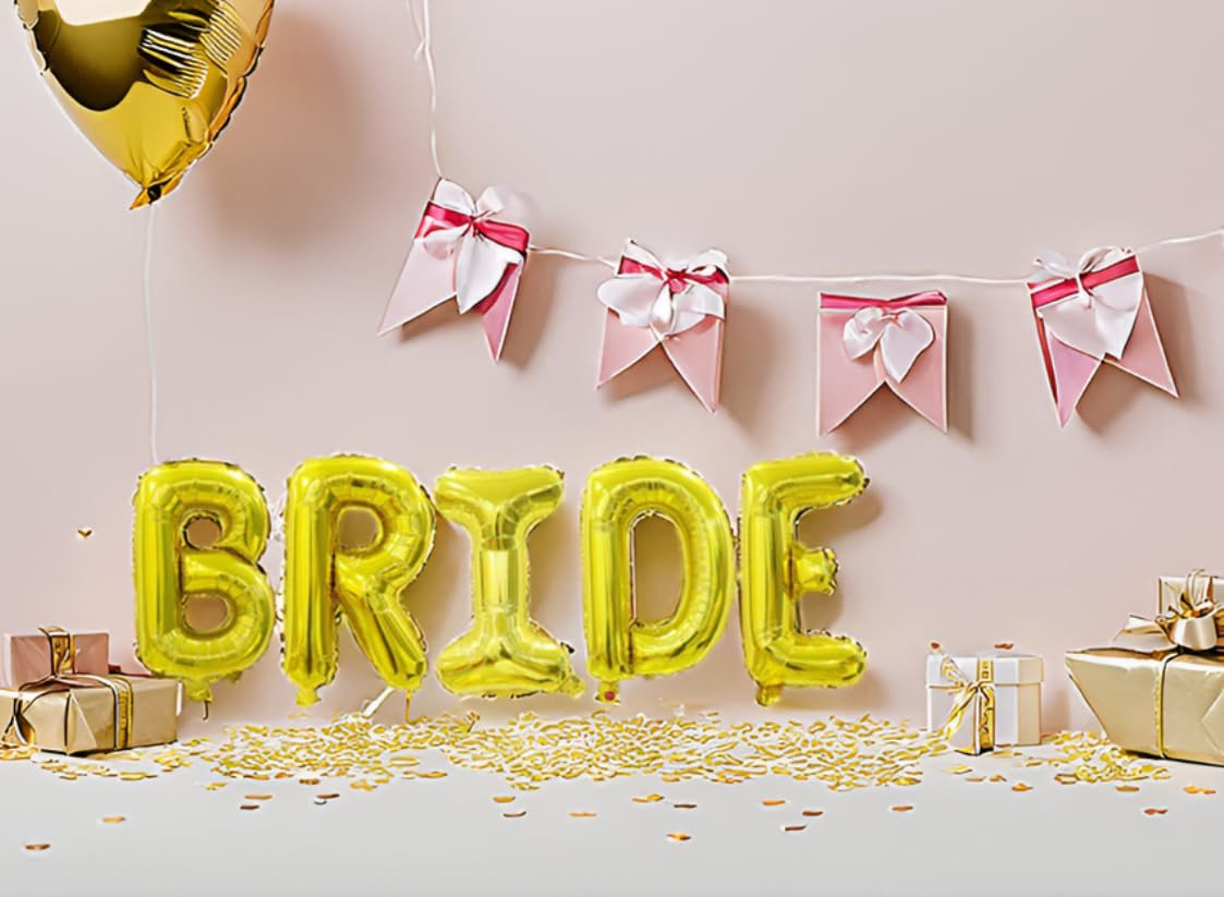 Palloncino gigante da 101 cm con lettera della sposa, per matrimoni, matrimoni, addio al nubilato, fidanzamento, feste di futura sposa, decorazioni e forniture (oro rosa
