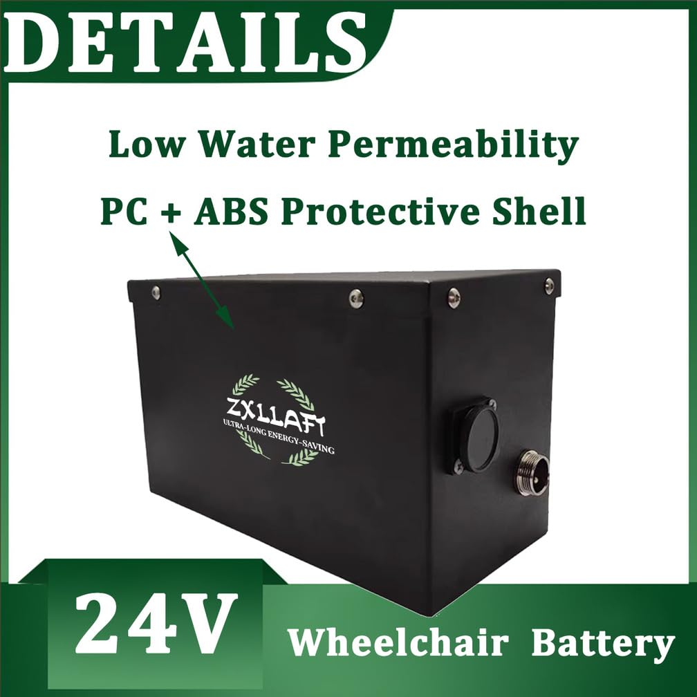 Batería Recargable 24 V 8 Ah 6,6 Ah 16 Ah 24 Ah 30 Ah 40 Ah 50 Ah 60 Ah y 13 Ah Batería de Litio 24 V Baterías para sillas de Ruedas para Motores 100 W a 1500 W con BMS,24v24ah