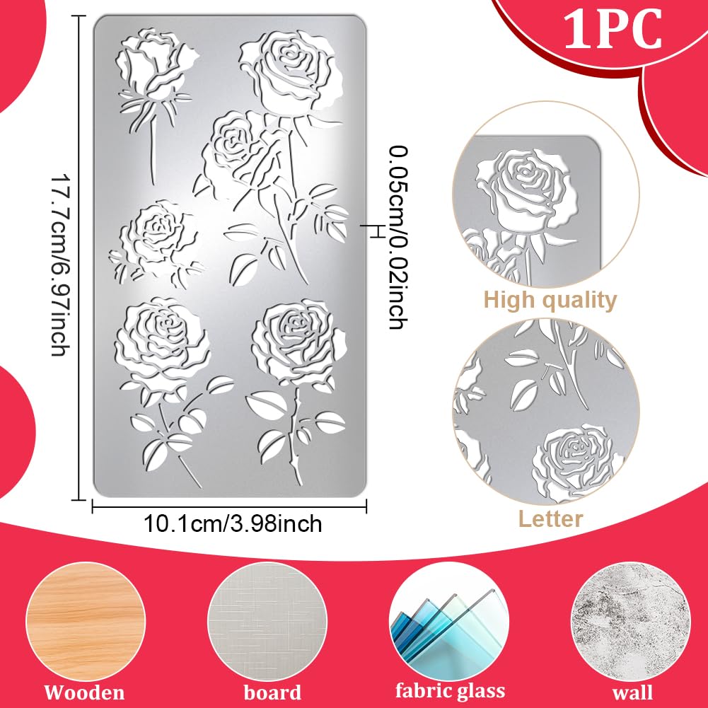 UNICRAFTALE 1 stencil in metallo a onda di mare in acciaio inossidabile per pittura scultura in legno disegno incisione Scrapbooking diario artigianato fai da te per mobili in legno