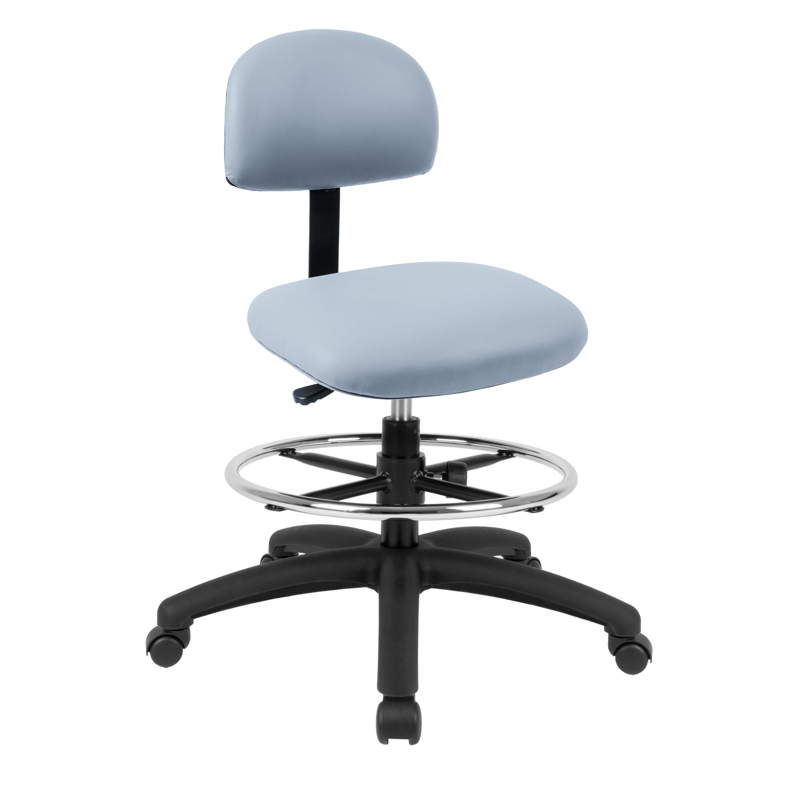 Chair Master FSS Series Square seat Mid (19"-27") seat Height Chair. Vinyl-for Office, Garage, Desk, Shop, Computer, Doctor, Medical, Easy to Clean!