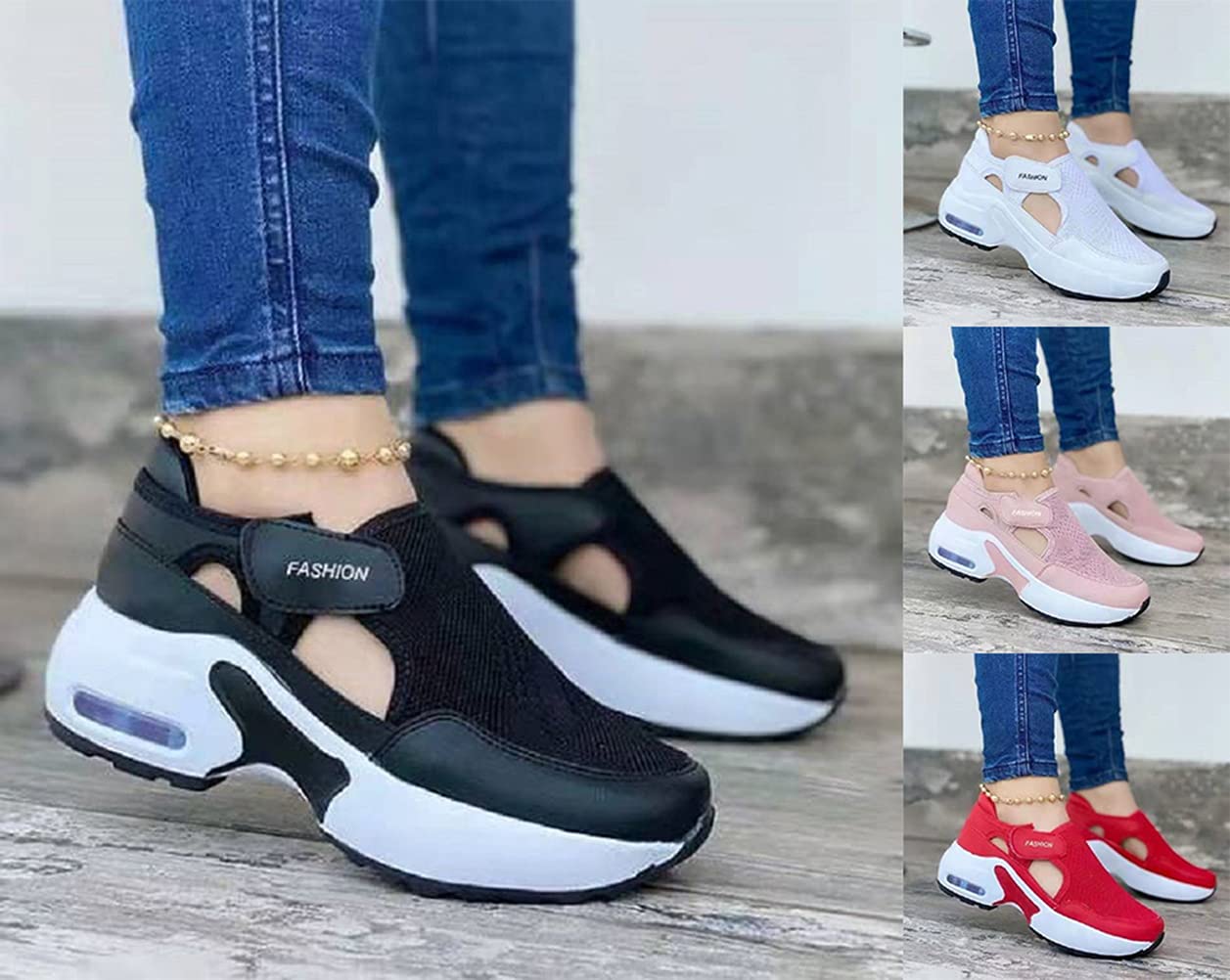 Donna Scarpe da Ginnastica Sneaker Casual Slip on Scarpe da Corsa Running Outdoor Camminata Scarpe Sneakers in Comode Ginnastica