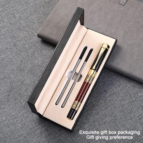 Image of Luxury Ballpoint Pen Black Refill - Professional Business Pen Gift Set for Men & Women, Executive Office with Elegant Gift Box (Luxury Pen Maroon)