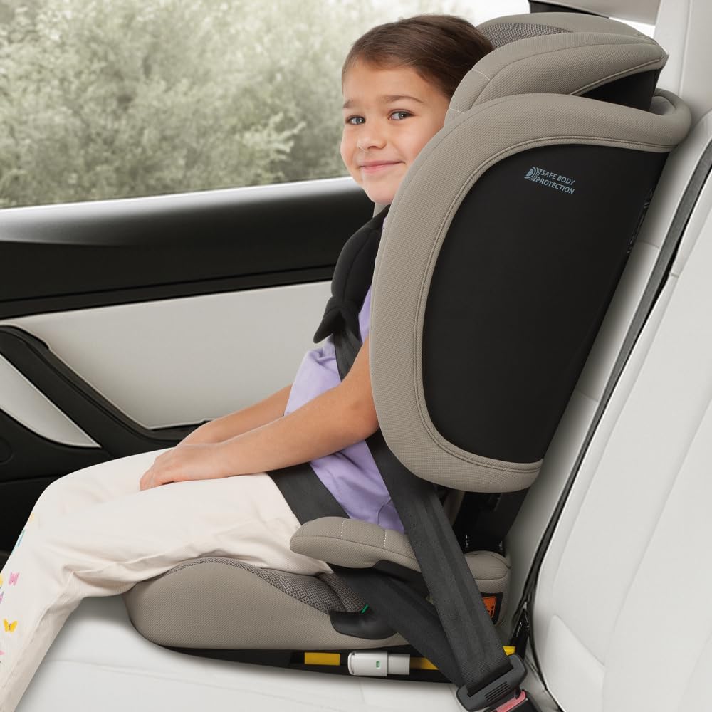 Foppapedretti Course I-Size, seggiolino auto per bambini da 100 a 150 cm di altezza, da 3 a 12 anni, conforme ECE R129, Black