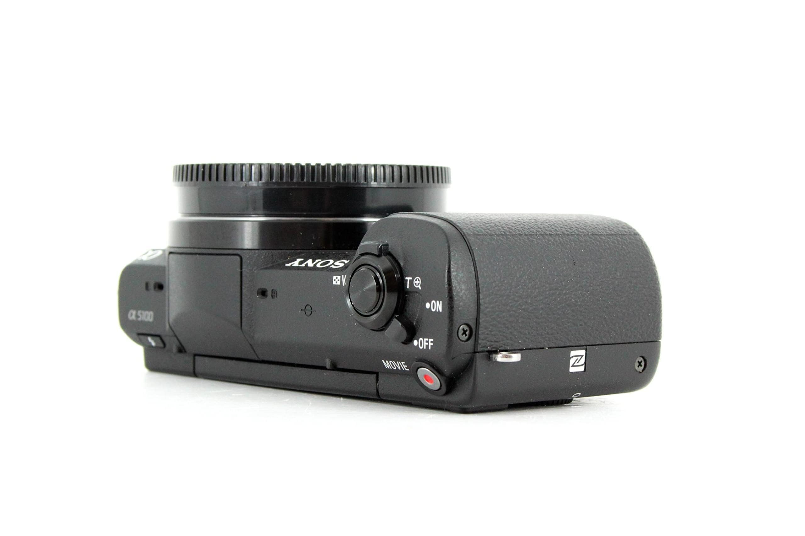 Sony Alpha 5100 Systemkamera mit ultraschnellem Hybrid-AF (180° drehbares 7,62 cm (3 Zoll) LC-Display, 24,3 Megapixel, Exmor APS-C Sensor, Full HD Video) schwarz