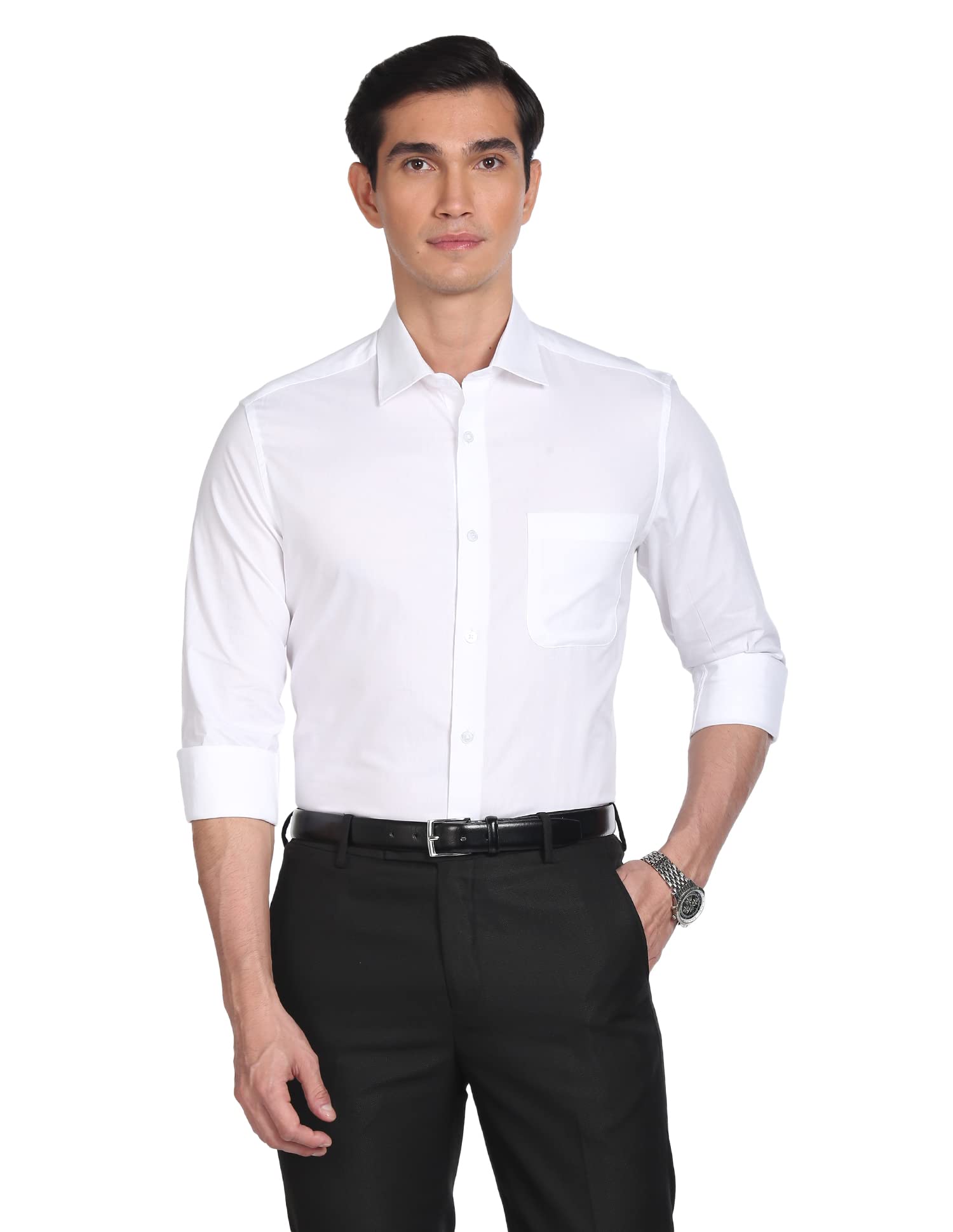 Solid Twill Formal Shirt-image-24