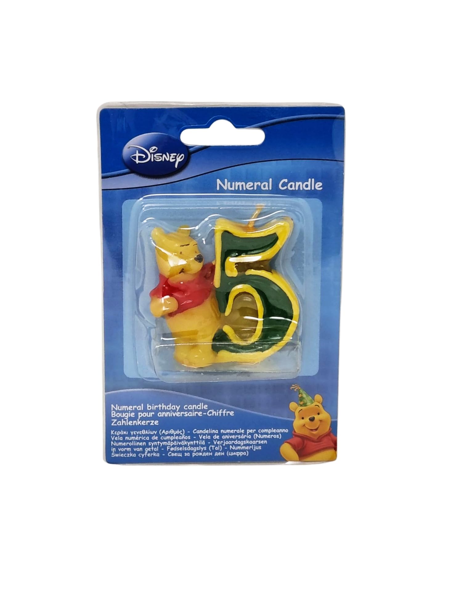 Bougie Disney Winnie l'ourson et amis pour anniversaire (numéro 5)