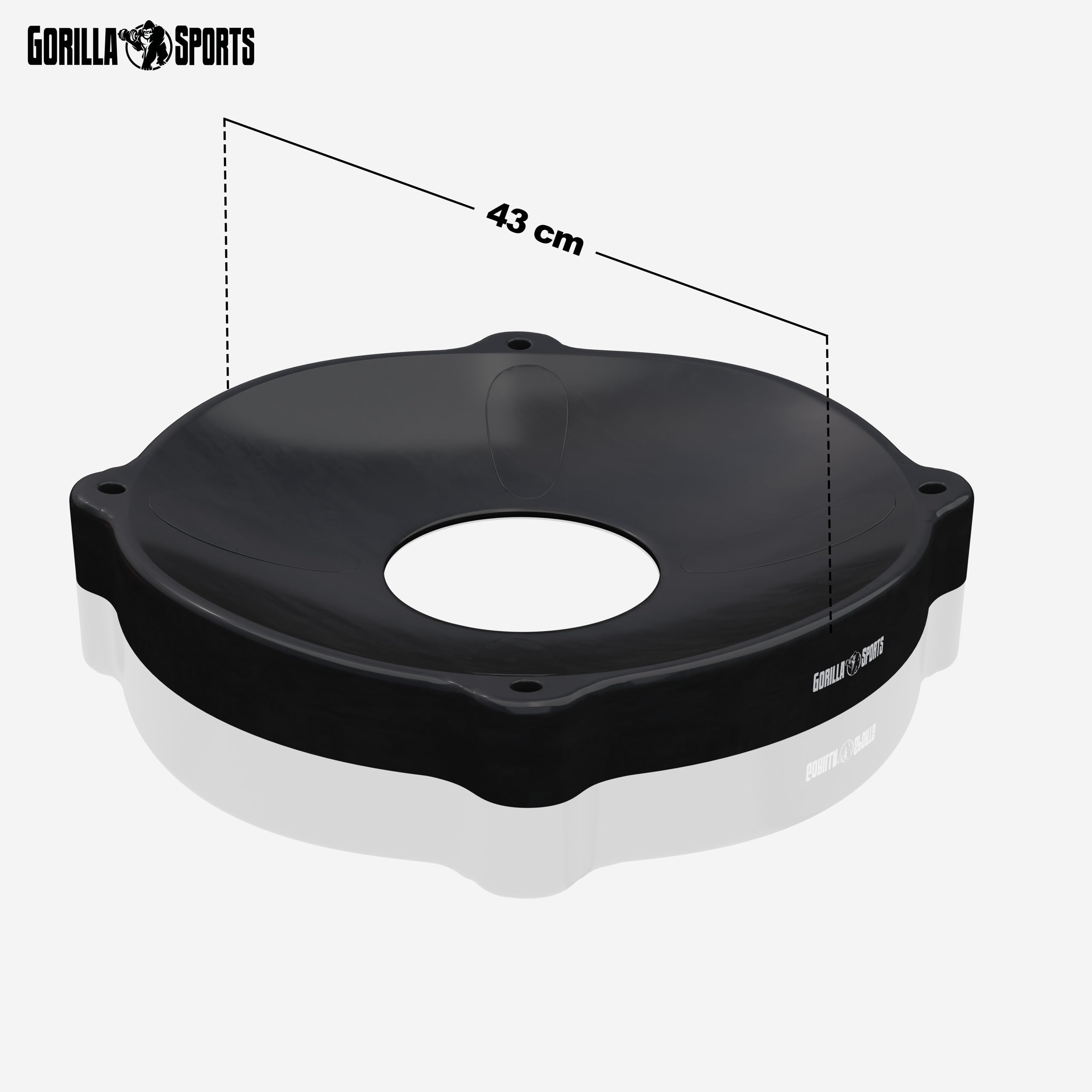Gorilla Sports Support de stabilité pour Ballon de Fitness 55 à 75 cm